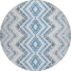 Piper Looms Chantille Geometric ACN684 Blue Area Rug