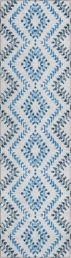 Piper Looms Chantille Geometric ACN684 Blue Area Rug