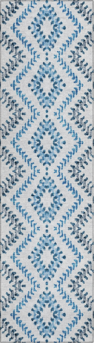 Piper Looms Chantille Geometric ACN684 Blue Area Rug