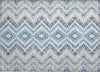 Piper Looms Chantille Geometric ACN684 Blue Area Rug