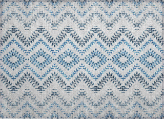 Piper Looms Chantille Geometric ACN684 Blue Area Rug