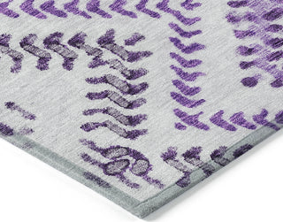 Piper Looms Chantille Geometric ACN684 Purple Area Rug