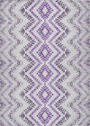 Piper Looms Chantille Geometric ACN684 Purple Area Rug