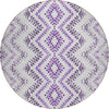 Piper Looms Chantille Geometric ACN684 Purple Area Rug