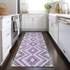 Piper Looms Chantille Geometric ACN684 Purple Area Rug