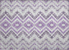 Piper Looms Chantille Geometric ACN684 Purple Area Rug