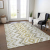 Piper Looms Chantille Geometric ACN684 Taupe Area Rug Lifestyle Image Feature
