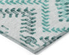 Piper Looms Chantille Geometric ACN684 Teal Area Rug