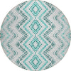 Piper Looms Chantille Geometric ACN684 Teal Area Rug