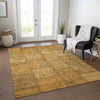 Piper Looms Chantille Patchwork ACN685 Copper Area Rug Lifestyle Image Feature