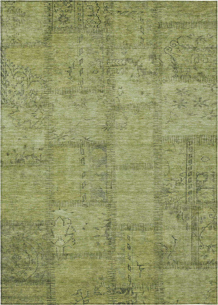 Piper Looms Chantille Patchwork ACN685 Fern Area Rug