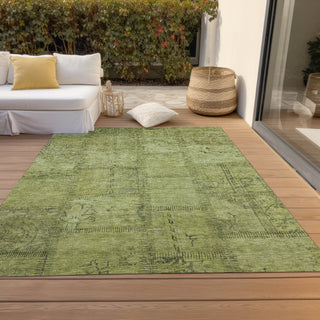 Piper Looms Chantille Patchwork ACN685 Fern Area Rug