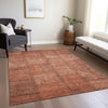 Piper Looms Chantille Patchwork ACN685 Salmon Area Rug
