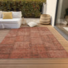 Piper Looms Chantille Patchwork ACN685 Salmon Area Rug