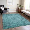 Piper Looms Chantille Patchwork ACN685 Teal Area Rug