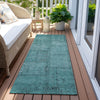 Piper Looms Chantille Patchwork ACN685 Teal Area Rug