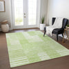 Piper Looms Chantille Striped ACN686 Aloe Area Rug Lifestyle Image Feature
