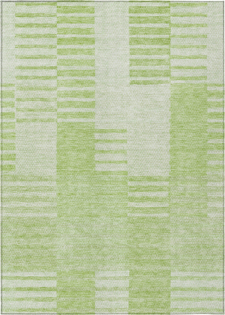 Piper Looms Chantille Striped ACN686 Aloe Area Rug