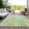 Piper Looms Chantille Striped ACN686 Aloe Area Rug