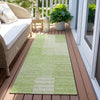 Piper Looms Chantille Striped ACN686 Aloe Area Rug