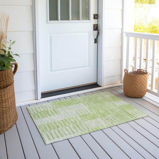 Piper Looms Chantille Striped ACN686 Aloe Area Rug