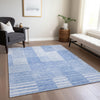 Piper Looms Chantille Striped ACN686 Blue Area Rug