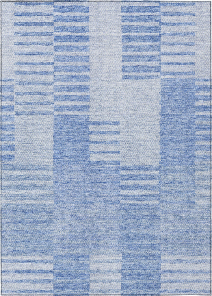 Piper Looms Chantille Striped ACN686 Blue Area Rug