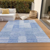 Piper Looms Chantille Striped ACN686 Blue Area Rug