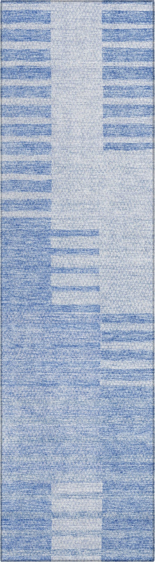 Piper Looms Chantille Striped ACN686 Blue Area Rug