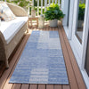 Piper Looms Chantille Striped ACN686 Blue Area Rug