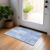 Piper Looms Chantille Striped ACN686 Blue Area Rug