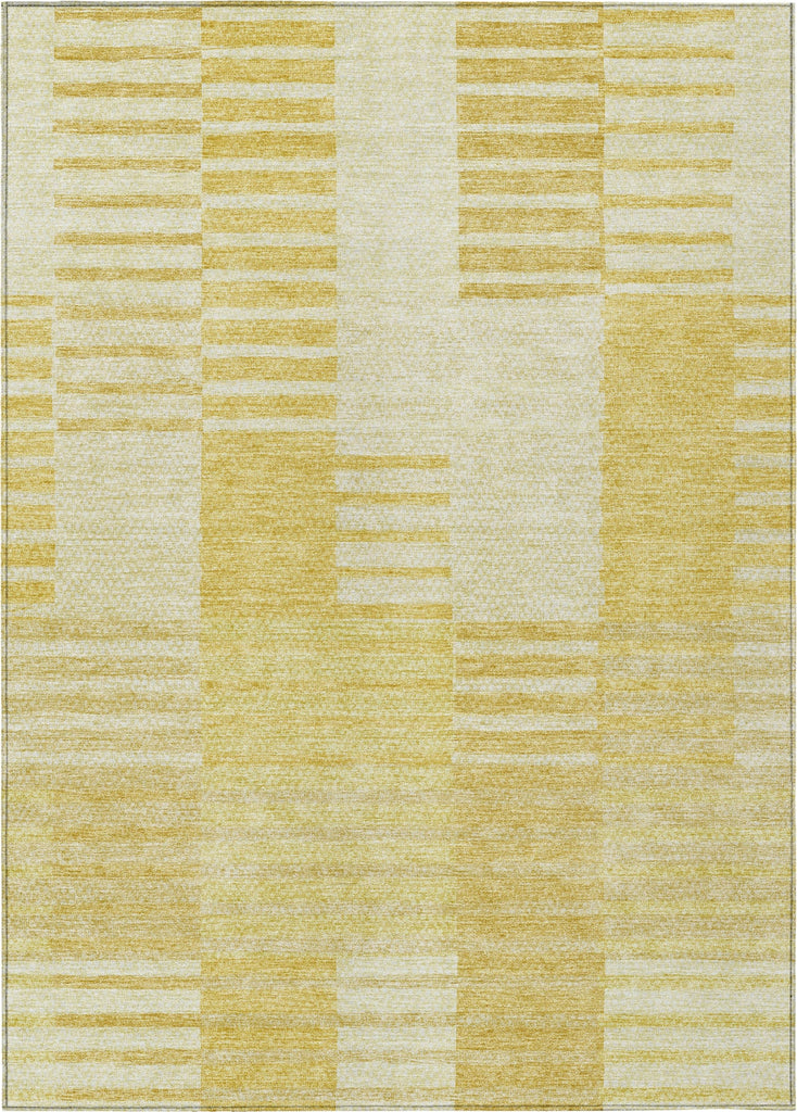 Piper Looms Chantille Striped ACN686 Honey Area Rug