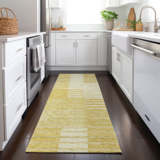 Piper Looms Chantille Striped ACN686 Honey Area Rug