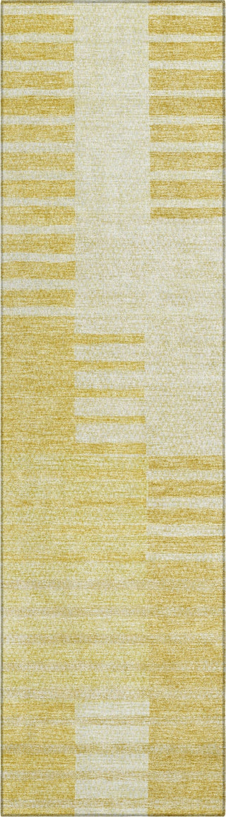 Piper Looms Chantille Striped ACN686 Honey Area Rug