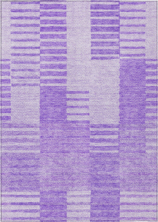 Piper Looms Chantille Striped ACN686 Lavender Area Rug