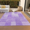 Piper Looms Chantille Striped ACN686 Lavender Area Rug