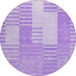 Piper Looms Chantille Striped ACN686 Lavender Area Rug