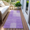Piper Looms Chantille Striped ACN686 Lavender Area Rug