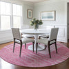 Piper Looms Chantille Striped ACN686 Pink Area Rug