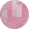 Piper Looms Chantille Striped ACN686 Pink Area Rug