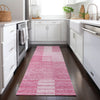 Piper Looms Chantille Striped ACN686 Pink Area Rug