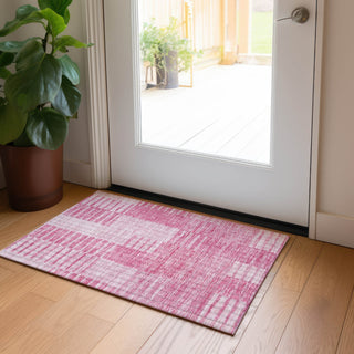 Piper Looms Chantille Striped ACN686 Pink Area Rug