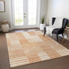 Piper Looms Chantille Striped ACN686 Salmon Area Rug Lifestyle Image Feature