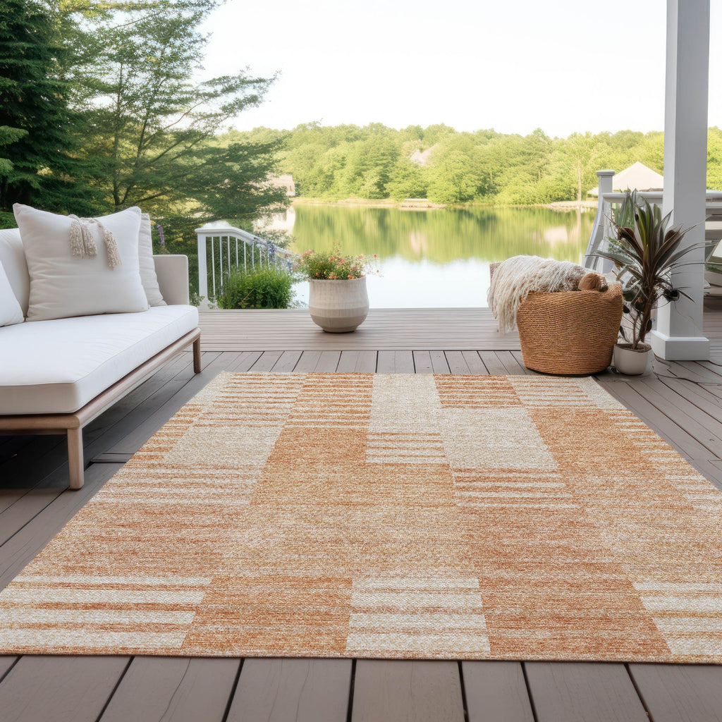 Piper Looms Chantille Striped ACN686 Salmon Area Rug – Incredible Rugs ...