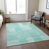 Piper Looms Chantille Striped ACN686 Teal Area Rug Lifestyle Image Feature