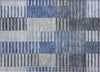 Piper Looms Chantille Striped ACN687 Blue Area Rug