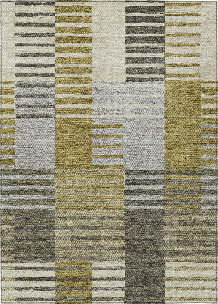 Piper Looms Chantille Striped ACN687 Brown Area Rug