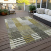 Piper Looms Chantille Striped ACN687 Brown Area Rug