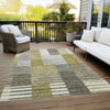 Piper Looms Chantille Striped ACN687 Brown Area Rug