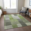 Piper Looms Chantille Striped ACN687 Green Area Rug Lifestyle Image Feature